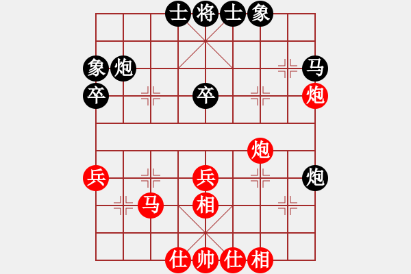 象棋棋譜圖片：第三輪 寧夏 周步晉 先和 西夏 何建林 - 步數(shù)：40 