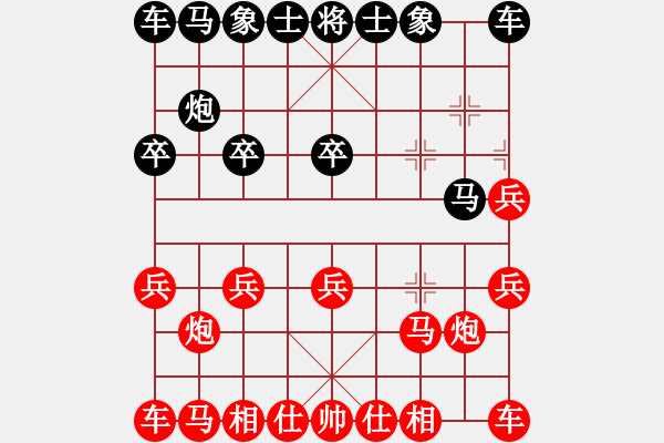 象棋棋譜圖片：掛角馬 - 步數(shù)：10 