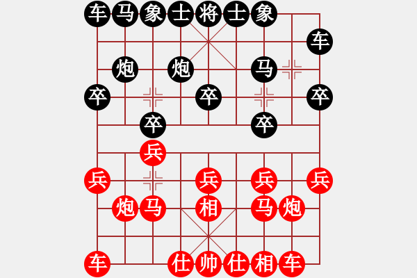 象棋棋譜圖片：金松       先和 徐超       - 步數(shù)：10 