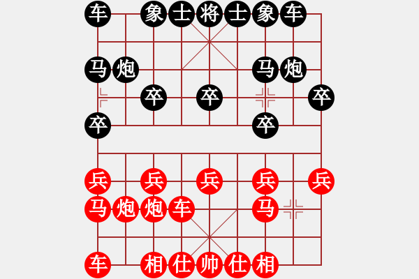 象棋棋谱图片：猪少先和刘子健 - 步数：10 