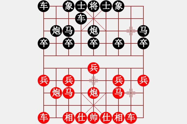 象棋棋譜圖片：王守華[1528983935] -VS- 爛卒[925757569] - 步數(shù)：10 