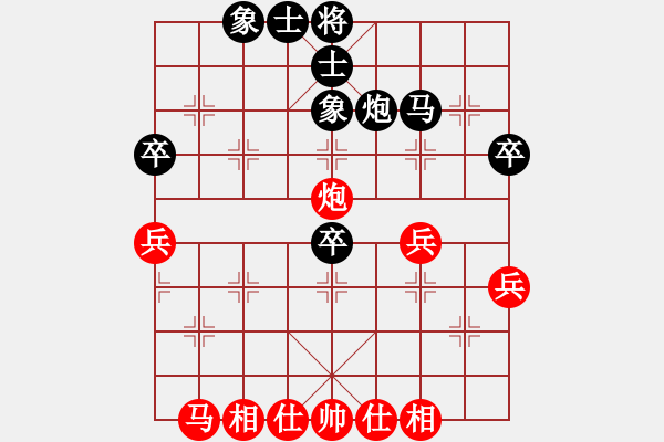 象棋棋谱图片：傅光明     先和 柳大华     - 步数：40 