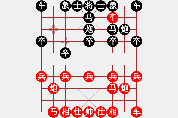 象棋棋譜圖片：順手緩開車兵三進(jìn)一 - 步數(shù)：10 