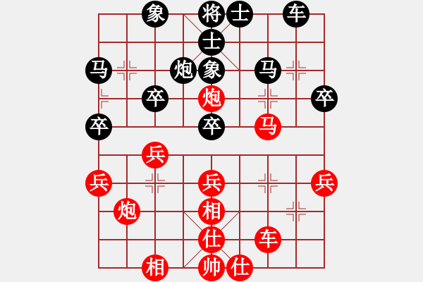 象棋棋譜圖片：2006年迪瀾杯弈天聯(lián)賽第八輪：天羽將(5r)-和-千島棋社壬(8級) - 步數(shù)：40 