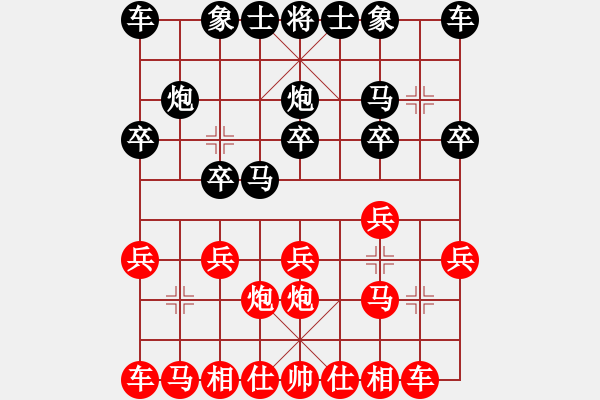 象棋棋譜圖片：誰(shuí)人執(zhí)手、度半世繁[583000535] 負(fù) 芳棋(純?nèi)讼缕?[893812128] - 步數(shù)：10 