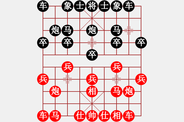 象棋棋譜圖片：飄絮＆夢(mèng)[紅] -VS- 金蛇郎君[黑] - 步數(shù)：10 