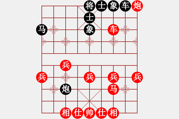 象棋棋譜圖片：仙人指路轉(zhuǎn)左中炮對(duì)卒底炮轉(zhuǎn)順炮 天涯忘情(4段)-勝-林朝英(7級(jí)) - 步數(shù)：40 