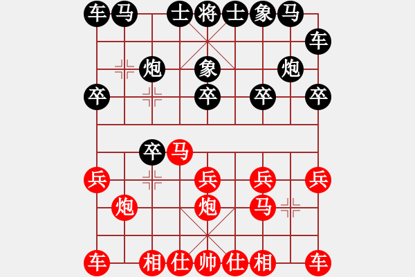 象棋棋譜圖片：《特殊局面處理，車立險(xiǎn)地取勢(shì)?！菲菸那洹鞠葎佟縵qt(2014-11-7弈于大師網(wǎng)高級(jí)棋室.第一局) - 步數(shù)：10 