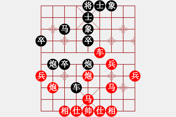 象棋棋譜圖片：云中劍(月將)-負(fù)-大道無(wú)門(mén)(9級(jí)) - 步數(shù)：40 