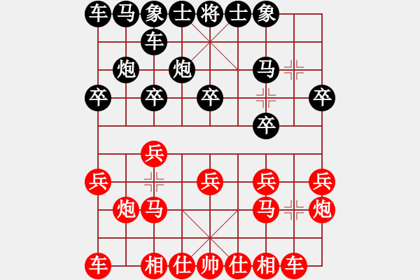 象棋棋譜圖片：第五輪 王哲先勝王一鵬 - 步數(shù)：10 