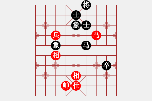 象棋棋譜圖片：五八炮進(jìn)三兵正馬對(duì)屏風(fēng)馬黑右橫車（旋風(fēng)V7.0拆棋）和棋 - 步數(shù)：100 