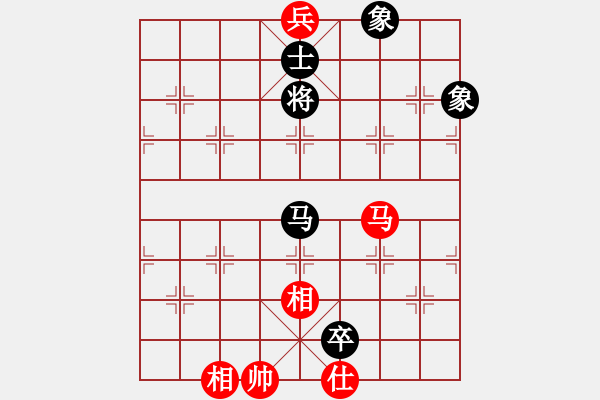 象棋棋譜圖片：五八炮進(jìn)三兵正馬對(duì)屏風(fēng)馬黑右橫車（旋風(fēng)V7.0拆棋）和棋 - 步數(shù)：170 