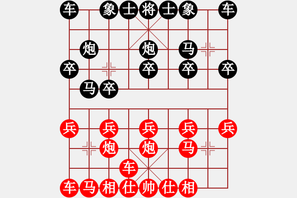 象棋棋譜圖片：橫才俊儒[292832991] -VS- 比你大一歲 [783651584] - 步數(shù)：10 