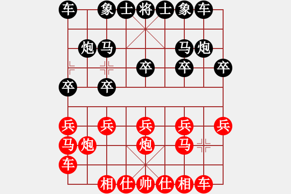 象棋棋譜圖片：2016-0515(5)第一臺(tái) 臺(tái)中麒麟隊(duì) 江中豪 先和 正春美隊(duì) 張正安 - 步數(shù)：10 