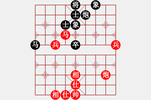 象棋棋譜圖片：中跑七路馬橫車(chē)進(jìn)七兵對(duì)屏風(fēng)馬進(jìn)7卒（紅進(jìn)河口馬對(duì)黑右炮過(guò)河）巔峰對(duì)決(9段)-勝-贛水蒼茫(月將) - 步數(shù)：80 