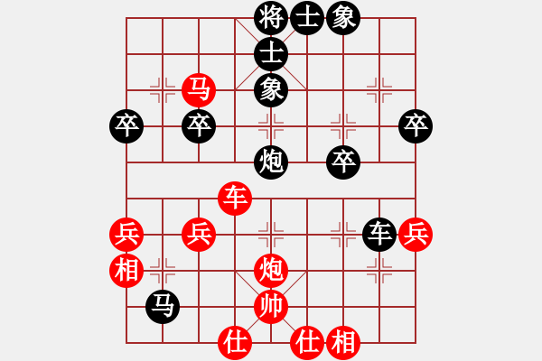 象棋棋譜圖片：中炮巡河車對(duì)屏風(fēng)馬-盤頭馬攻擊的防御 黑八角馬殺 - 步數(shù)：50 