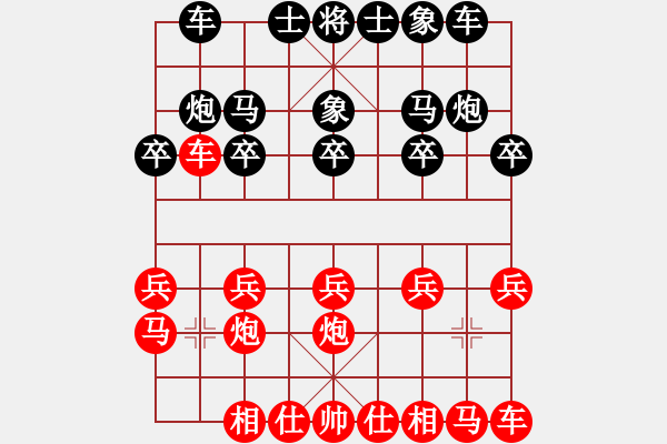 象棋棋譜圖片：象棋愛好者 VS 初級棋士 - 步數(shù)：10 