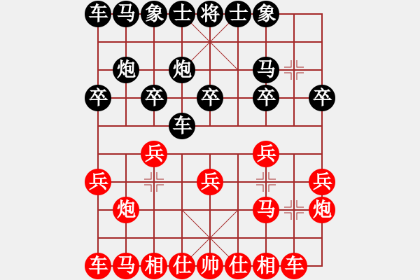 象棋棋譜圖片：R1 04 東馬 余欣如 先和 中國 陳幸琳 - 步數(shù)：10 