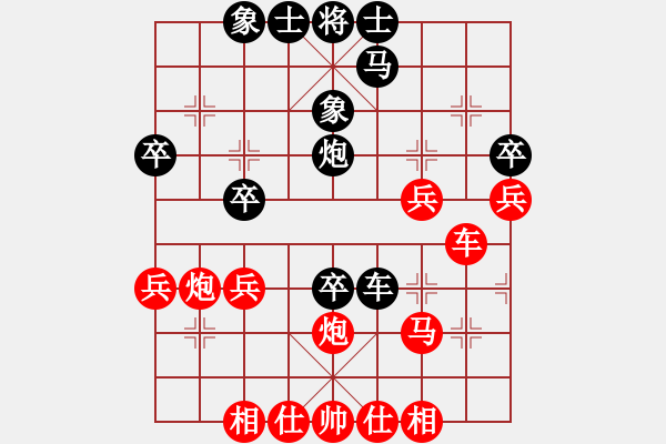 象棋棋譜圖片：百思不得棋解[575644877] -VS- 常青照像館[503721346] - 步數(shù)：40 