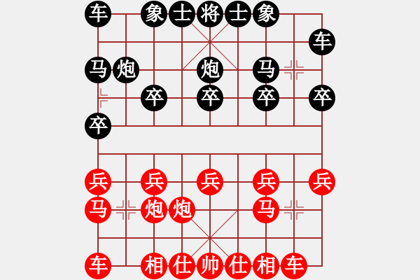 象棋棋譜圖片：天天象棋好友對陣 浮云7-1先勝羅凱7-2 - 步數(shù)：10 