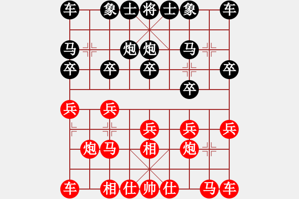 象棋棋谱图片：陆赟彬（先和）黄竹风 - 步数：10 