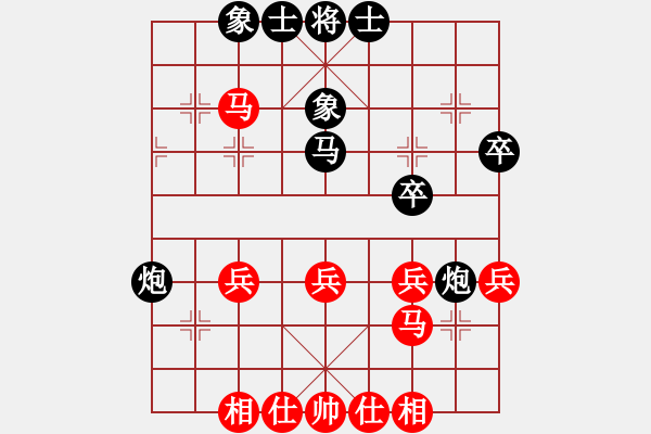 象棋棋谱图片：孙庆利     先和 苗利明     - 步数：40 