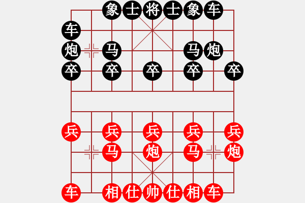 象棋棋譜圖片：1962局 B06-中炮對(duì)龜背炮-旋風(fēng)九專(大師) 紅先勝 旋風(fēng)引擎23層 - 步數(shù)：10 