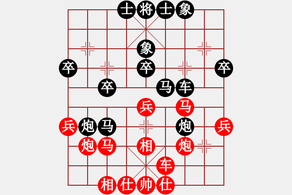 象棋棋譜圖片：華峰論棋(5段)-負(fù)-怒龍心語(yǔ)(5段)中炮右橫車(chē)對(duì)屏風(fēng)馬 紅進(jìn)中兵 - 步數(shù)：40 