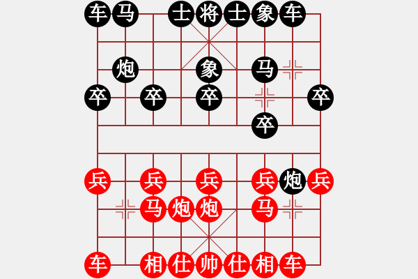 象棋棋譜圖片：兌車斗馬炮：拾掇老萬的一局 - 步數(shù)：10 