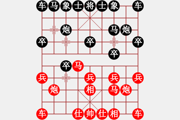 象棋棋譜圖片：無頭棋士(3星)-負(fù)-糊涂之人(天罡) - 步數(shù)：10 