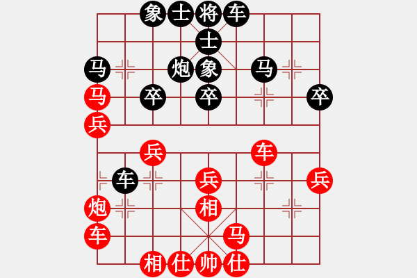 象棋棋譜圖片：棋霸無(wú)敵(3星)-和-玉骨銷(xiāo)魂(北斗) - 步數(shù)：30 