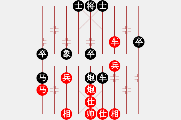 象棋棋譜圖片：毒蝎(7段)-勝-大黑虎(9段) 五七炮互進三兵對屏風(fēng)馬邊卒右馬外盤河 - 步數(shù)：40 