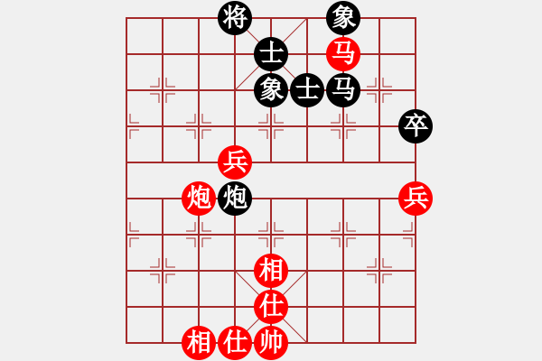 象棋棋譜圖片：南昌龍(8段)-和-永康菜鳥(3段) - 步數(shù)：80 