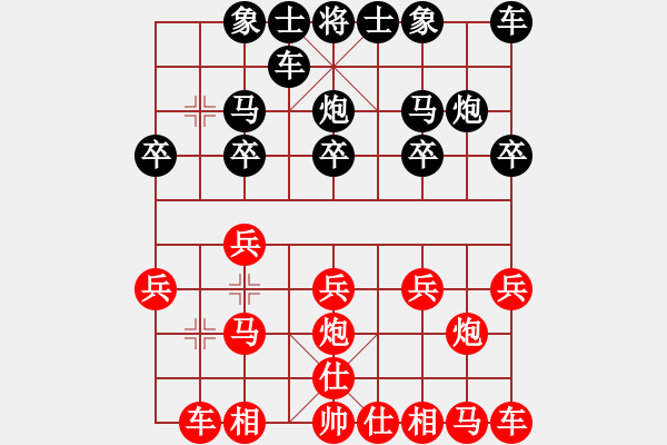 象棋棋譜圖片：男神(1段)-勝-白氏劍客(4段) - 步數(shù)：10 