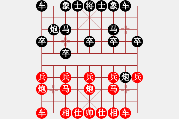 象棋棋譜圖片：呂欽徒弟123[紅] -VS- su35aa[黑] - 步數(shù)：10 