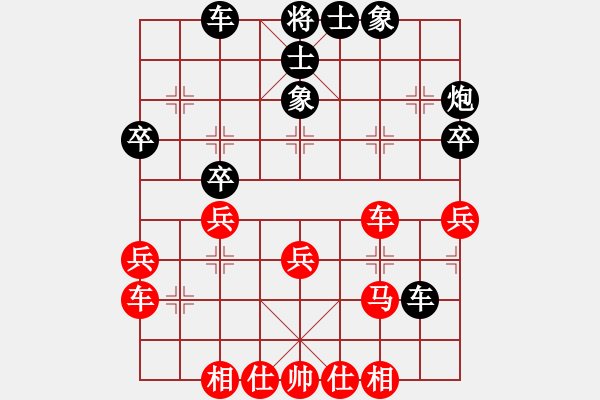 象棋棋譜圖片：xqxqhao(3段)-和-摩托車(6段) - 步數(shù)：36 