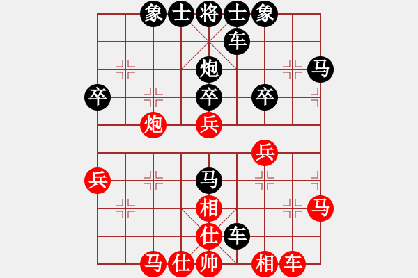 象棋棋譜圖片：2022.1.31.9JJ五分鐘后勝飛相局對(duì)左中炮 - 步數(shù)：40 