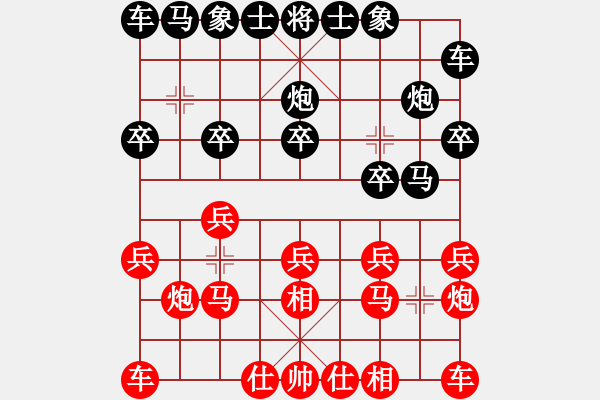 象棋棋譜圖片：完美進(jìn)出[紅] -VS- 君臨天下778899[黑] - 步數(shù)：10 