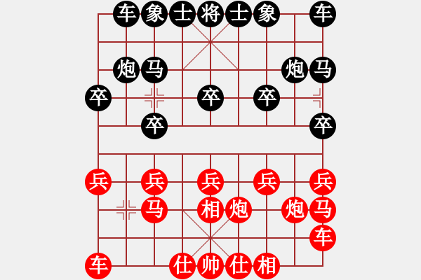 象棋棋譜圖片：天使[815412722] -VS- 棋友-魚(yú)aiq鳥(niǎo)[575644877] - 步數(shù)：10 