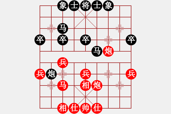 象棋棋谱图片：牟海勤 先和 周群 - 步数：32 