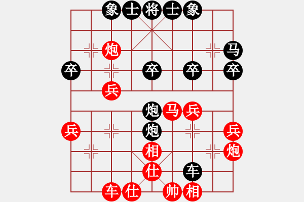 象棋棋譜圖片：博奕無雙[紅] -VS- ‰●東北虎[黑] - 步數(shù)：30 