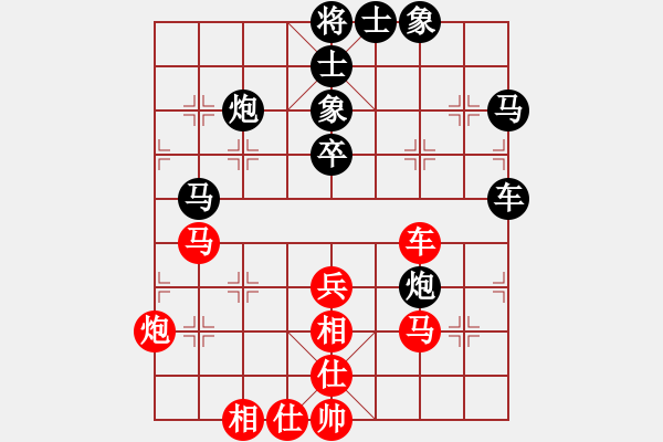 象棋棋譜圖片：‰●東北虎[紅] -VS- ‰●綢都情緣[黑] - 步數(shù)：50 