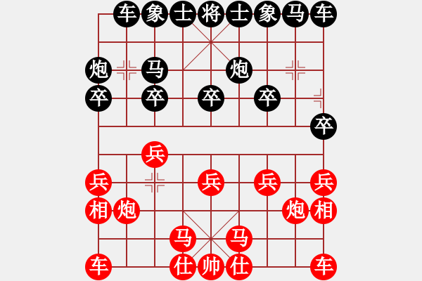 象棋棋譜圖片：天地炮破八卦陣：雙車牽制 發(fā)炮攻城 - 步數(shù)：10 