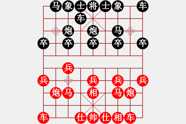 象棋棋譜圖片：上海普陀區(qū)萬里隊 華辰昊 勝 淮安淮陰區(qū)韓侯棋院隊 王子夢 - 步數(shù)：10 