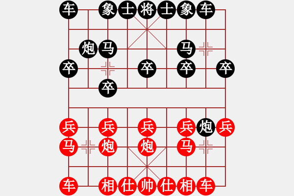 象棋棋譜圖片：090215 大理國1 谷粒谷力(5r) 勝 新手開局(初級(jí)) - 步數(shù)：10 