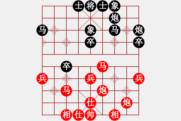 象棋棋譜圖片：10102局 A60-過(guò)宮炮局-旋九專雙核-業(yè)余 紅先勝 小蟲(chóng)引擎24層 - 步數(shù)：40 