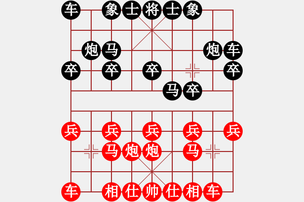 象棋棋譜圖片：李戰(zhàn)軍(1段)-勝-靜靜靜(6段) - 步數(shù)：10 