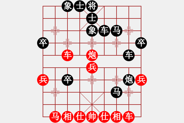 象棋棋譜圖片：童話[紅] -VS-橫才俊儒[黑] - 步數(shù)：40 