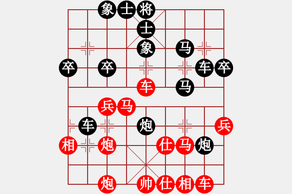 象棋棋譜圖片：hahehi(7段)-和-小妖精(9段)中炮七路馬對(duì)屏風(fēng)馬 紅進(jìn)中兵對(duì)黑雙炮過(guò)河 - 步數(shù)：40 