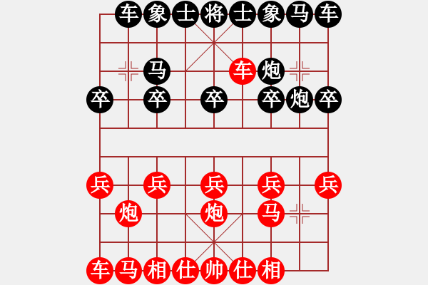 象棋棋譜圖片：9616局 B00-中炮局-旋九專雙核-菜鳥 紅先負 小蟲引擎24層 - 步數(shù)：10 